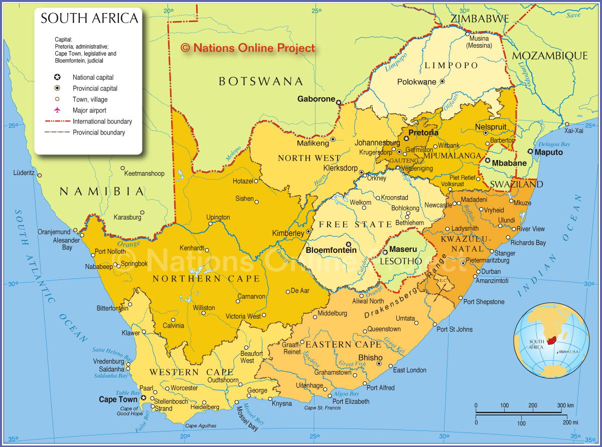 South Africa Prov Map2