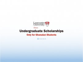 University of Lancaster Ghana Scholarships 2022/2023