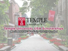 Temple University USA Merit Scholarships 2023