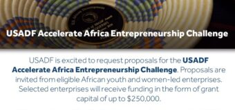 USADF Accelerate Africa Entrepreneurship Challenge 2022