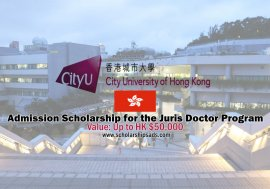 University Of Hong Kong Juris Doctor Programme Scholarships