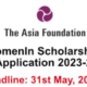 The Asia Foundation WomenIn Scholarship